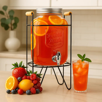 Yorkshire 8L Glass Water Dispenser with Metal Stand - Clarify.pk