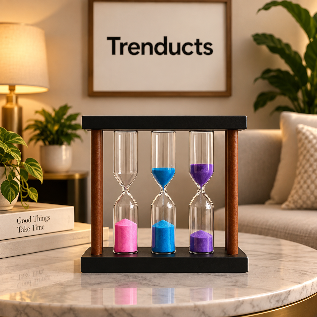 3 Pcs Hourglass Timer Set – 5/10/15 Minutes Sand Timers