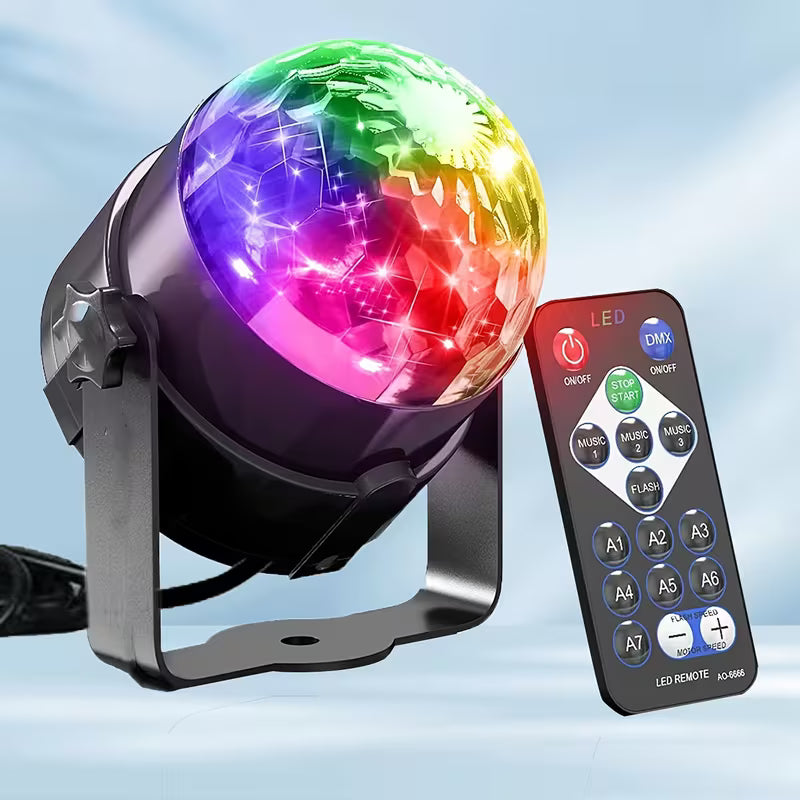 RGB Disco Ball Light with Remote Control