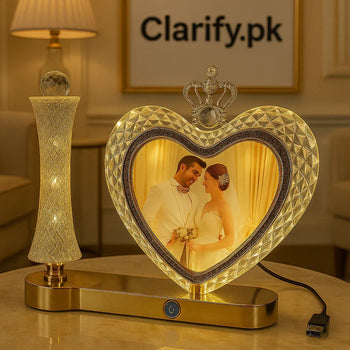 LED Couple Photo Frame – Romantic Gift with Light Effect - Clarify.pk