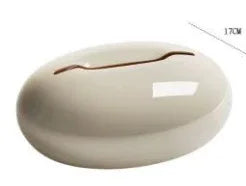 Luxury Cream Oval Tissue Box – Modern Décor - Clarify.pk