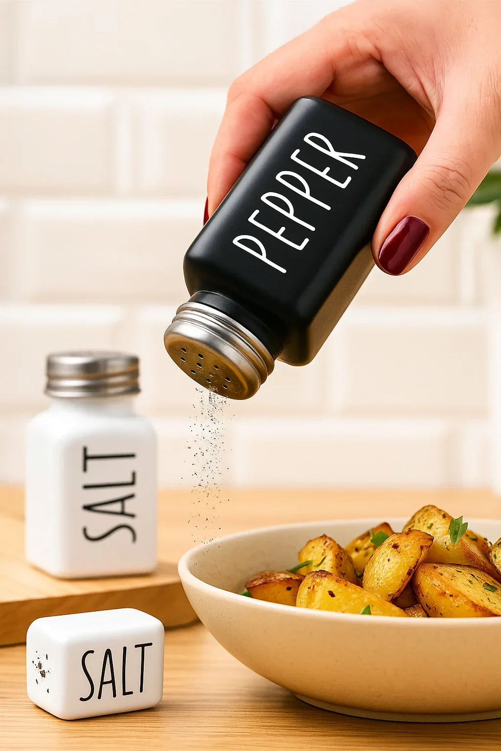 Salt & Pepper Shaker Pair – Elegant Tabletop Set - Clarify.pk