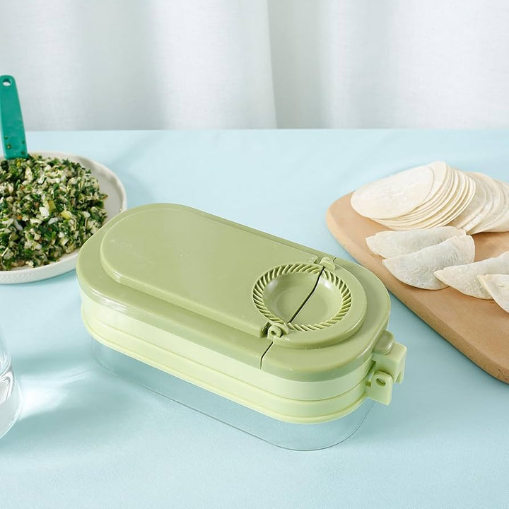 Multifunctional Dumpling Maker & Storage Box: Manual Dough Press Mold