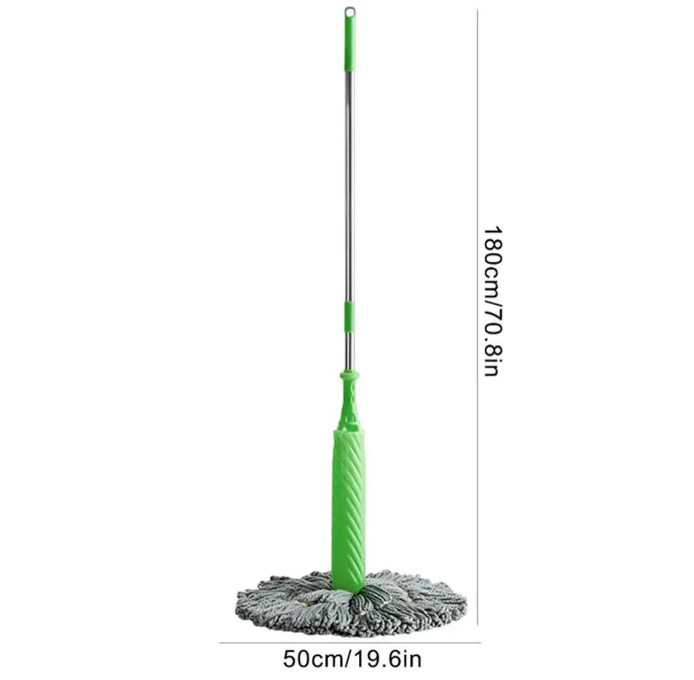 Twister Microfiber Floor Mop - 2 in 1 Cleaning Tool with Adjustable Long Handle for Home and Kitchen