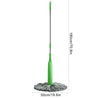 Twister Microfiber Floor Mop - 2 in 1 Cleaning Tool with Adjustable Long Handle for Home and Kitchen - Clarify.pk