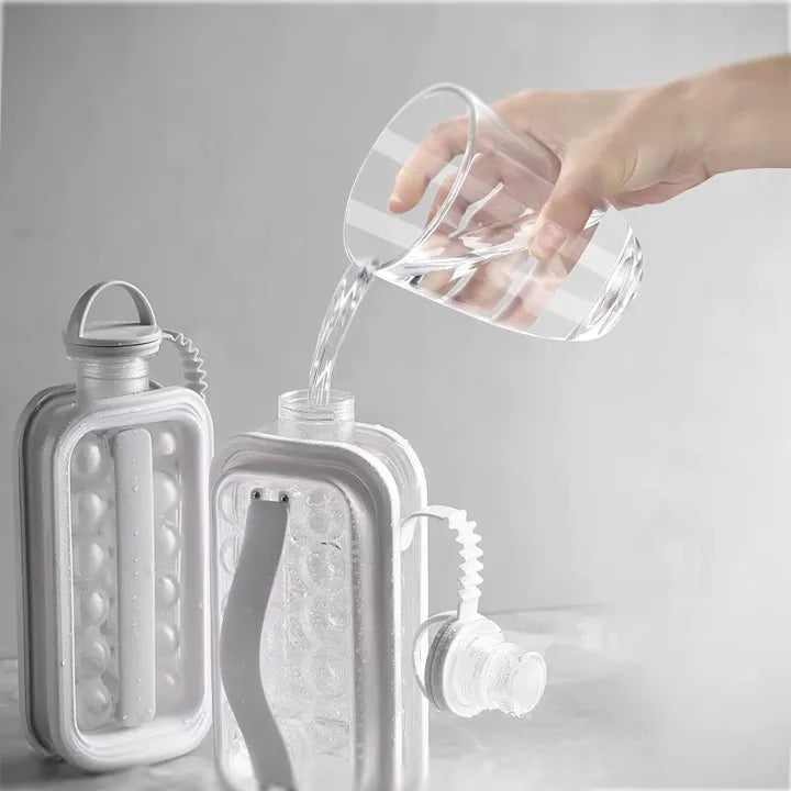 Ice Ball Maker Bottle – Portable Ice Cube Mould Kettle for Drinks, Juice & Cocktails