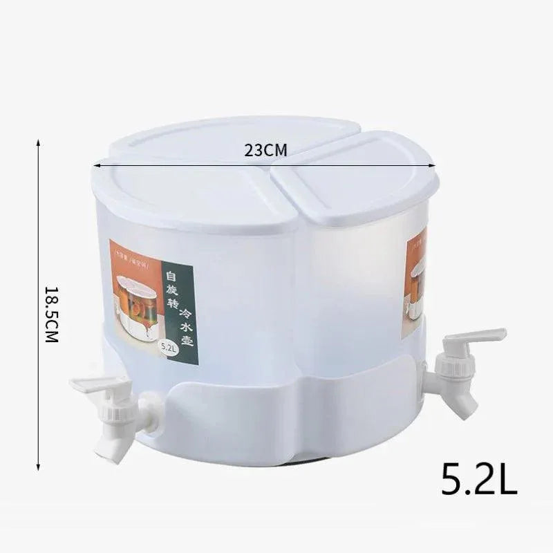 3 in 1 360 Rotating Water Juice Dispenser with 3 Grids