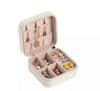 Mini Leather Jewelry Case - Elegant Travel Cosmetic Box for Jewelry and Accessories