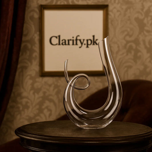 Handmade Crystal Decanter – Luxury Glass Water & Juice Server - Clarify.pk