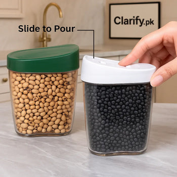 450ml Storage Jar – Airtight Kitchen Container - Clarify.pk