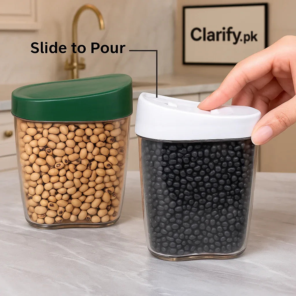 450ml Storage Jar – Airtight Kitchen Container - Clarify.pk