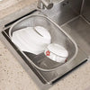 Stainless Steel Oval Colander with Fine Mesh & Expandable Handles