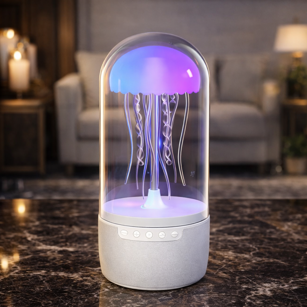 Jellyfish Bluetooth Speaker – HiFi Wireless Sound & LED Mood Light