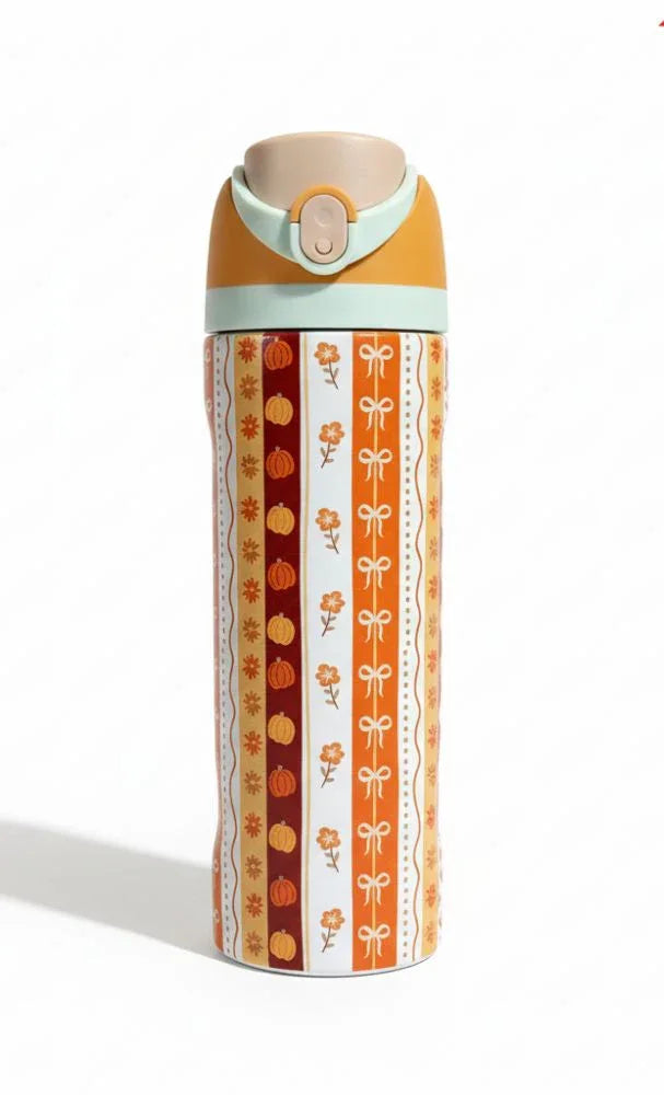 Premium Autumn Stripes 32oz Owala Bottle – Stylish Water Bottle (950ml) - Clarify.pk