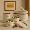 Portable Insulated Stainless Steel Bento Lunch Box Set With Bag - Clarify.pk