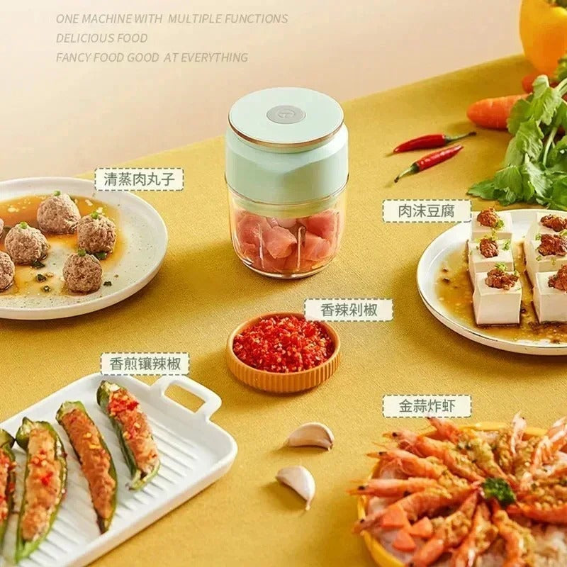 Mini Electric Garlic Masher – USB Rechargeable