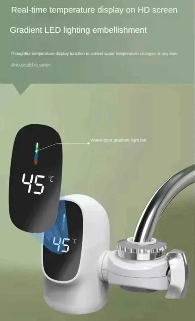 Digital Display Kitchen Faucet Adapter 3000W for Instant Hot Water