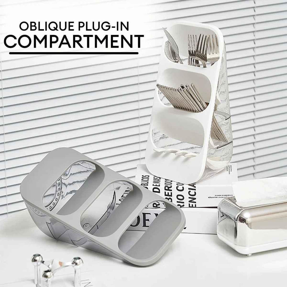3 Layer Cutlery Organizer for Kitchen Storage and Organization