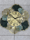 Luxury Metal Wall Clock Motif – Silent 3D Decorative Statement Piece ZZ
