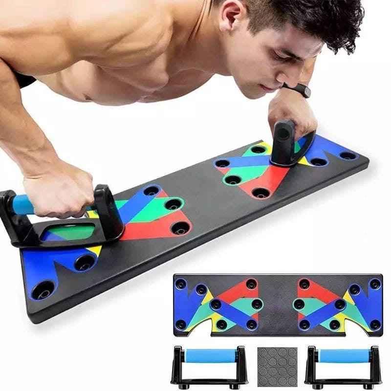 9-in-1 Push Up Rack System for Men and Women - Versatile Home Workout Equipment - Clarify.pk