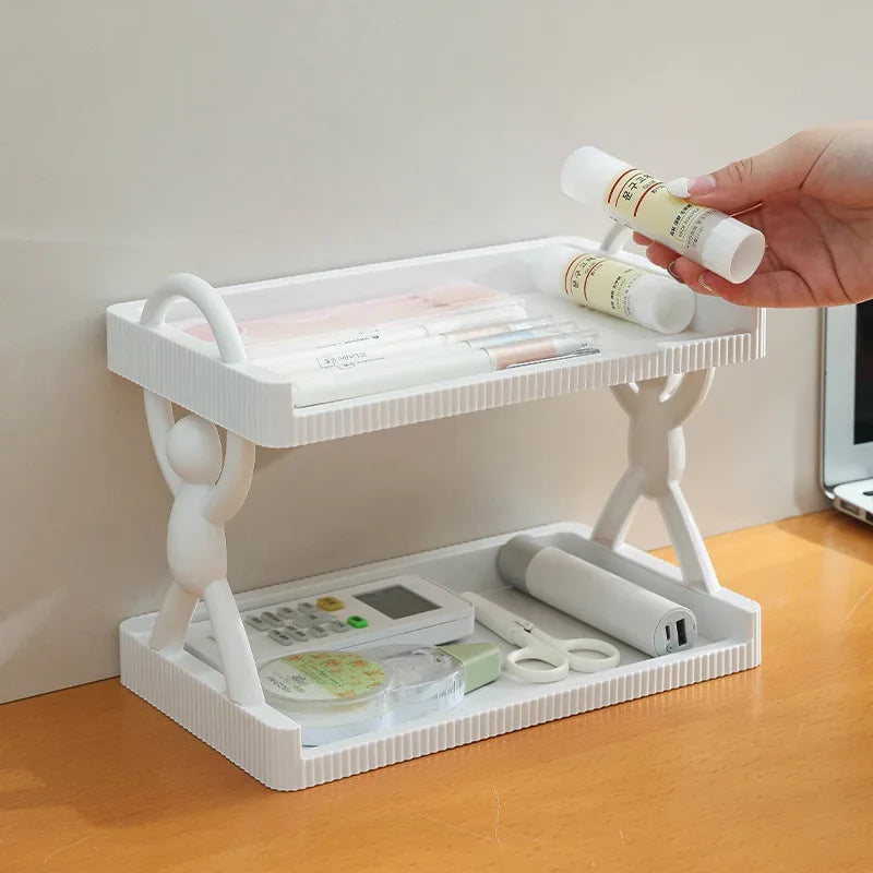 2-Tier Multipurpose Storage Rack for Bathroom & Kitchen - Clarify.pk