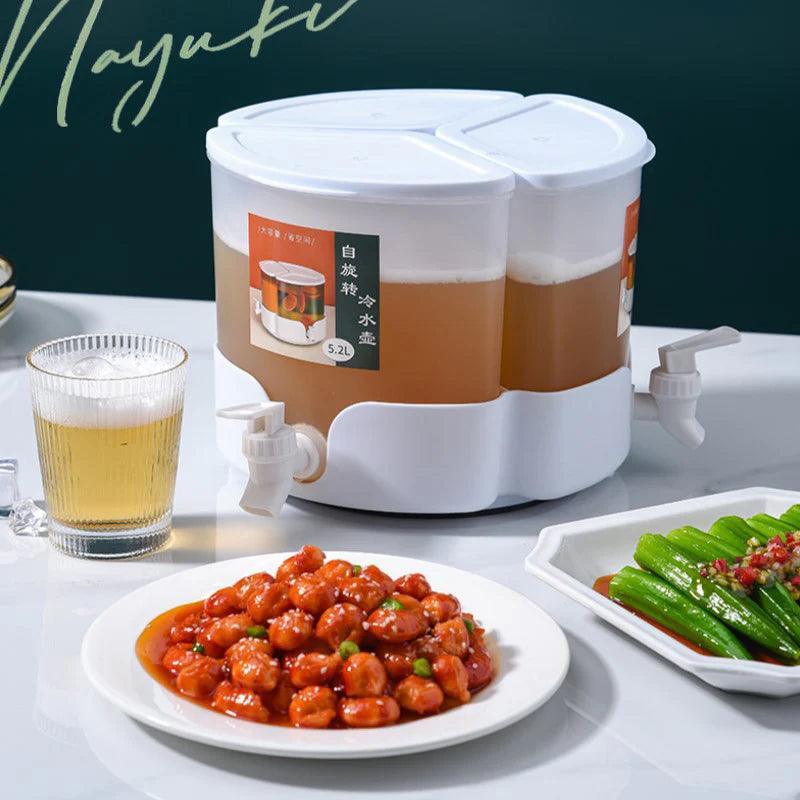 3 in 1 360 Rotating Water Juice Dispenser with 3 Grids - Clarify.pk