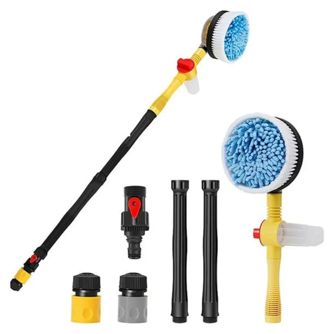 360° Rotating Car Washing Brush – Microfiber Auto Cleaning Brush Kit