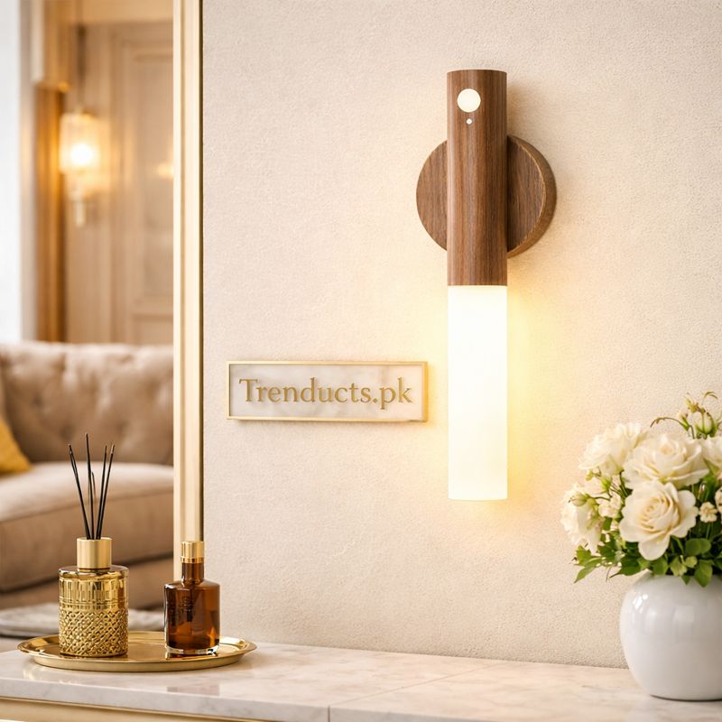 Rechargeable Motion Sensor Night Light – Magnetic Wall Lamp - Trenducts.pk