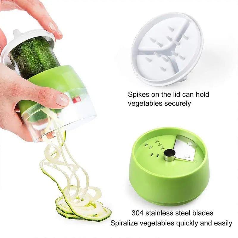 4in1 Vegetable Spiral Cutter for Healthy Meals and Creative Recipes - Clarify.pk