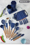 19Pcs Silicone Kitchen Utensils Set for Cooking and Baking - Clarify.pk