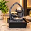Gothic Arch Tabletop Fountain with LED Crystal Ball & 3-Tier Cascade – Indoor Water Feature