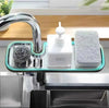 Stainless Steel Kitchen Rack - Faucet and Sponge Storage Shelf for Dish Cloths. - Clarify.pk