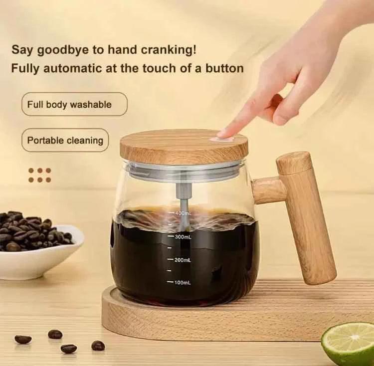 Electric Mixing Cup 400ml - Automatic Portable Blender, Waterproof Self Coffee Mixer