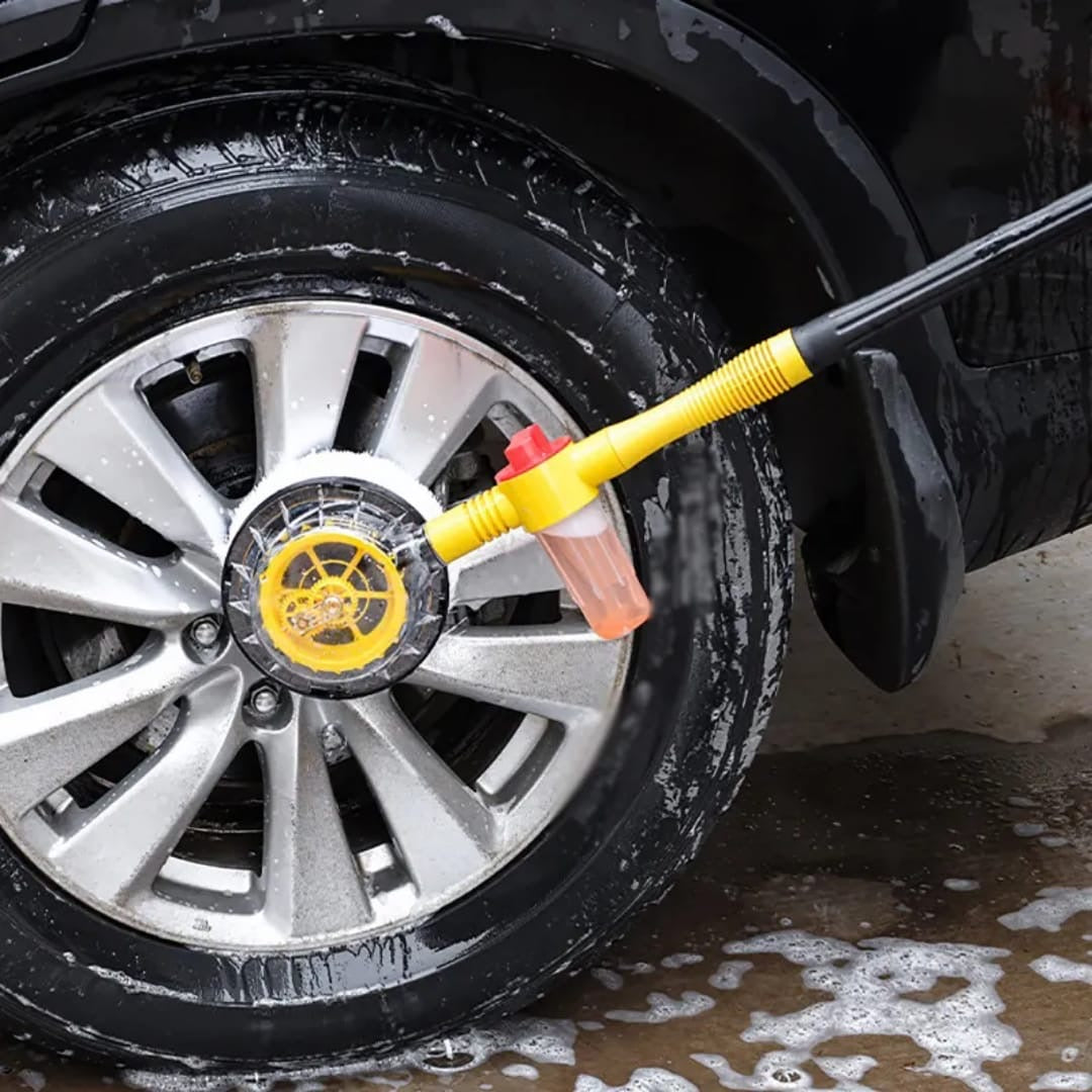 360° Rotating Car Washing Brush – Microfiber Auto Cleaning Brush Kit