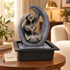 Oval Arch 3-Tier Lotus Bowl Tabletop Fountain – Contemporary Indoor Water Feature