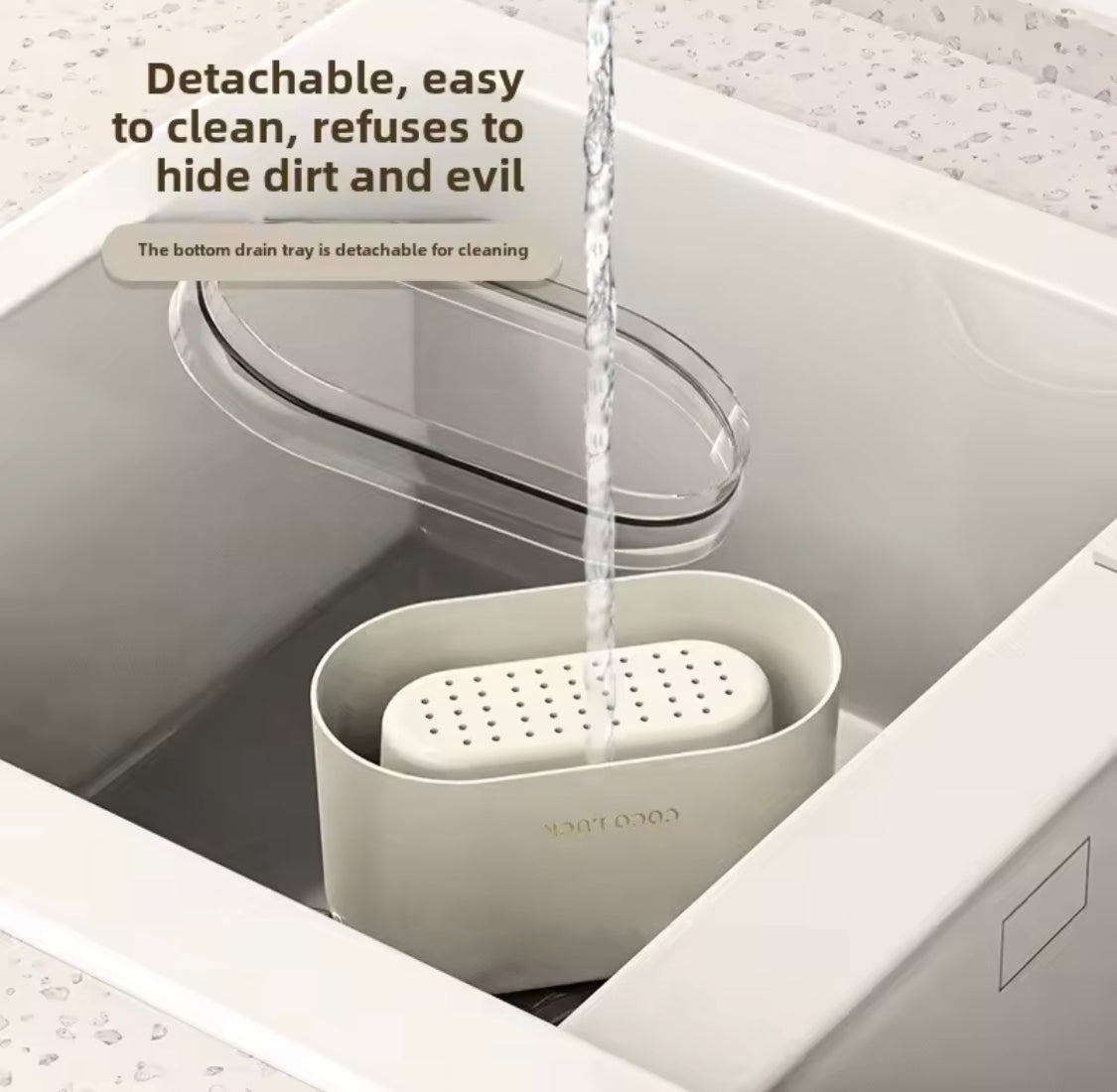 Knife & Utensil Holder - Drain Tray Kitchen Organizer