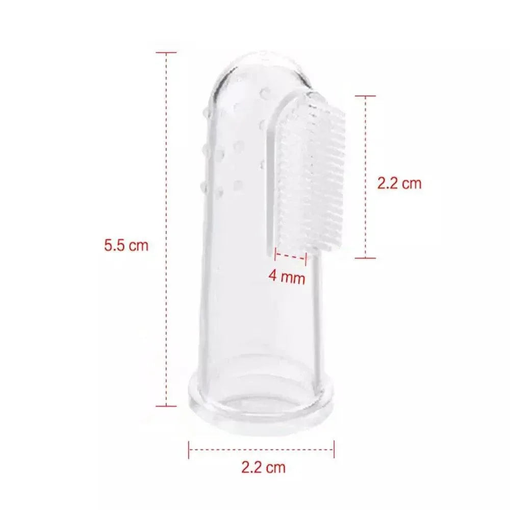 Baby Silicone Toothbrush - Soft Finger Toothbrush for Infants - Clarify.pk