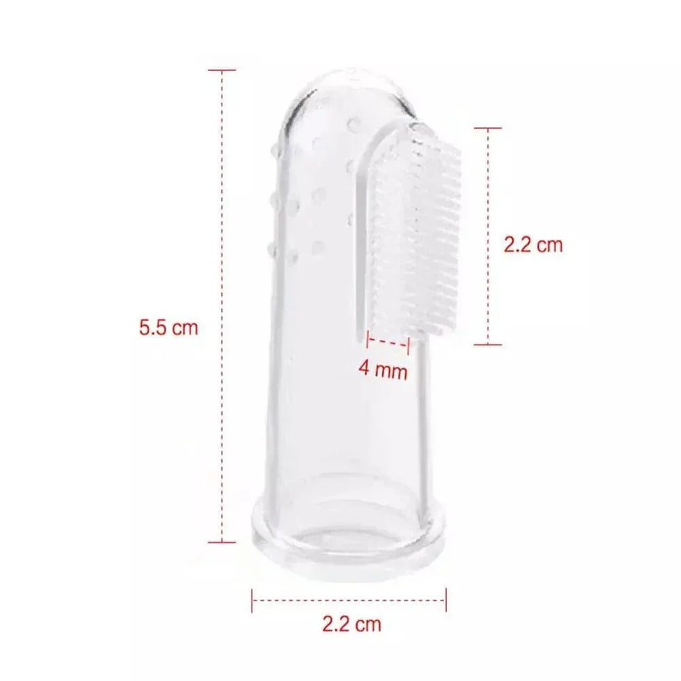 Baby Silicone Toothbrush - Soft Finger Toothbrush for Infants - Clarify.pk
