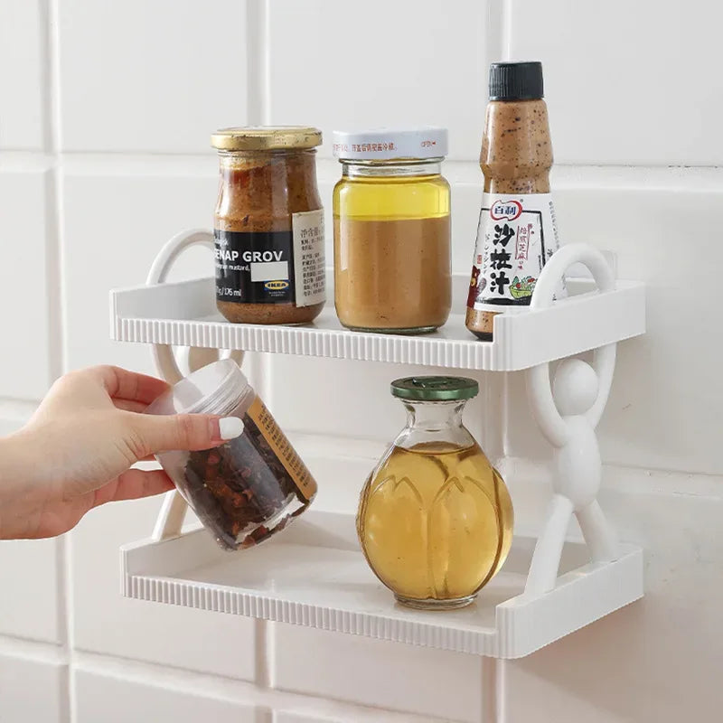 2-Tier Multipurpose Storage Rack for Bathroom & Kitchen - Clarify.pk