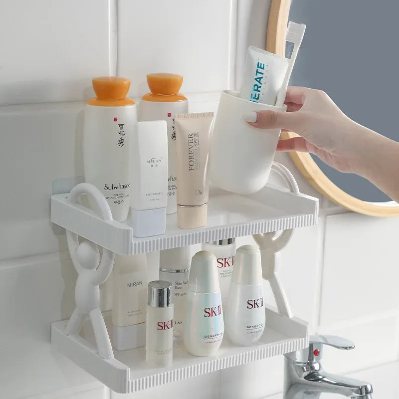 2-Tier Multipurpose Storage Rack for Bathroom & Kitchen - Clarify.pk