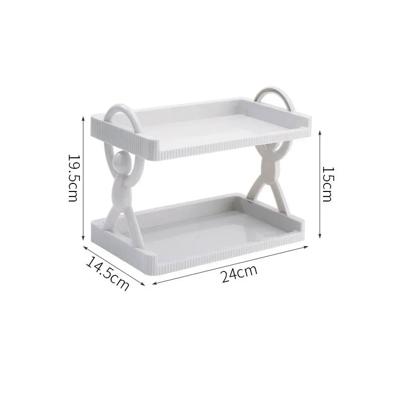 2-Tier Multipurpose Storage Rack for Bathroom & Kitchen - Clarify.pk