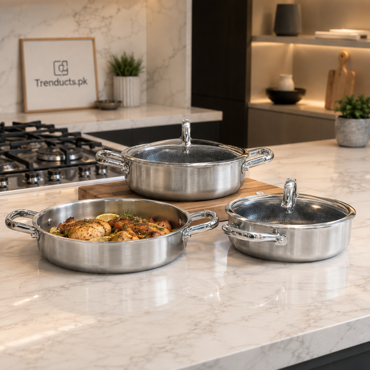 OSFE Honeycomb Wok with Lid – 3 Sizes