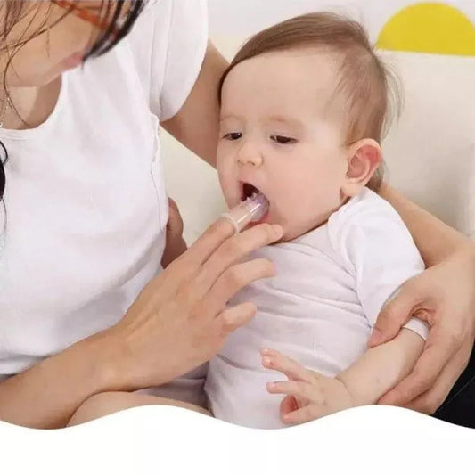 Baby Silicone Toothbrush - Soft Finger Toothbrush for Infants - Clarify.pk