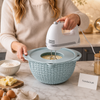 4-in-1 Rotating Colander Bowl Set with Grater