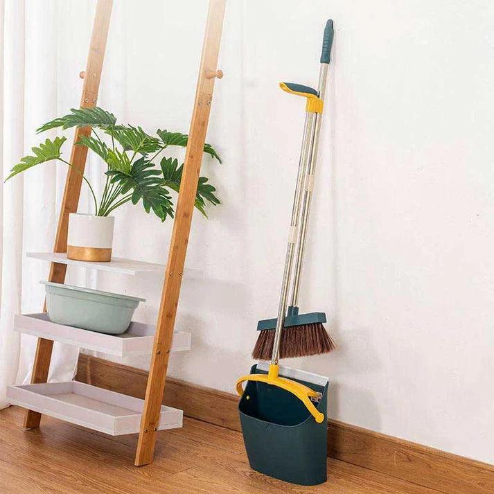Broom and Dustpan Set with Scoop and Cleaning Brush for Efficient Cleaning - Clarify.pk