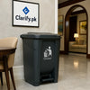 Fibre Plastic Pedal Bin – Durable & Hands-Free - Clarify.pk