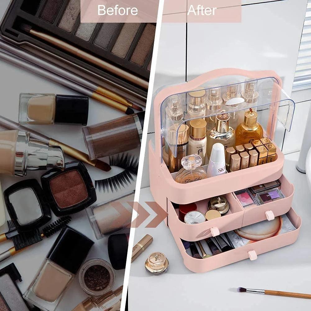 Cosmetic Organizer with Drawers: 3-Drawer Makeup Storage Solution - Clarify.pk