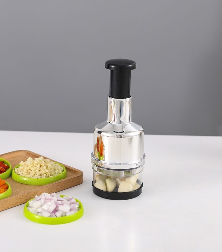 Stainless Steel Manual Push Vegetable Chopper