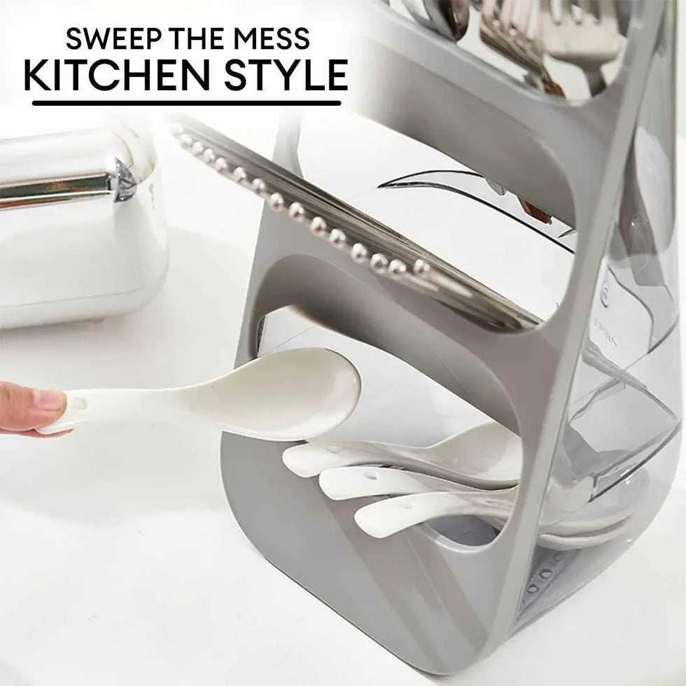 3 Layer Cutlery Organizer for Kitchen Storage and Organization