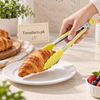 Stainless Steel Kitchen Tongs with Silicone Tips – Non-Slip Food Serving Tongs